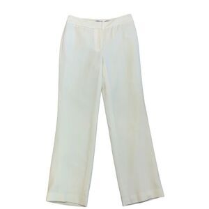 𝅺LIZ Claiborne cream Audra trouser pants Sz 6
